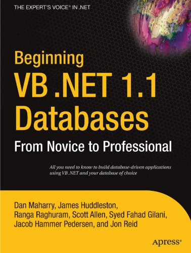 Beginning VB. NET 1.1 Databases From Novice to Professional  2005 9781590593585 Front Cover