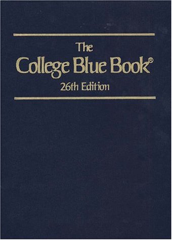 College Blue Book  26th 9780028647586 Front Cover