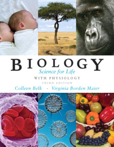 Biology Science for Life with Physiology 3rd 2010 9780321559586 Front Cover