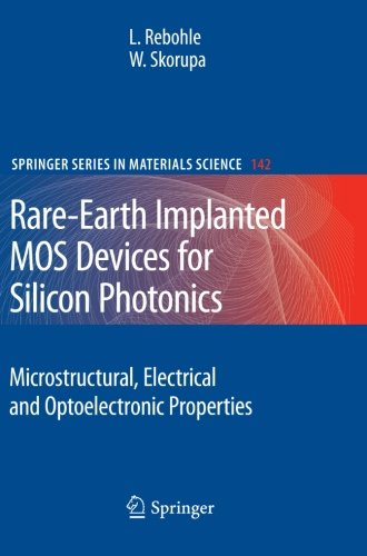 Rare-Earth Implanted MOS Devices for Silicon Photonics Microstructural, Electrical and Optoelectronic Properties  2010 9783642265587 Front Cover