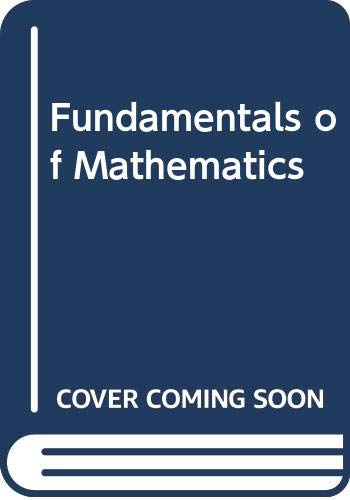 Fundamentals of Mathematics 6th 1995 (Student Manual, Study Guide, etc.) 9780030031588 Front Cover