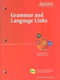 Elements of Language : Grammar and Language Links N/A 9780030523588 Front Cover