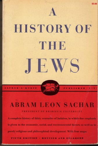 History of the Jews 5th (Revised) 9780075535591 Front Cover