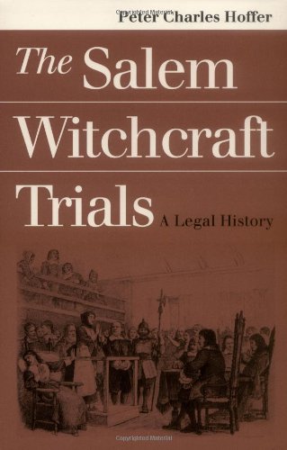 Salem Witchcraft Trials A Legal History  1997 9780700608591 Front Cover