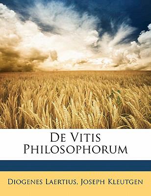 De Vitis Philosophorum  N/A 9781143470592 Front Cover