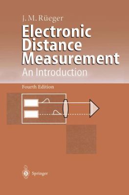 Electronic Distance Measurement An Introduction 4th 1996 9783540611592 Front Cover