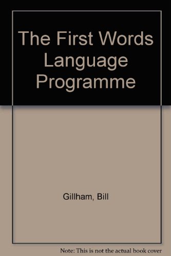 First Words Language Programme  1979 9780043710593 Front Cover