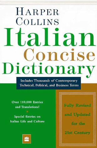 Harpercollins Italian Concise Dictionary Revised  9780062760593 Front Cover