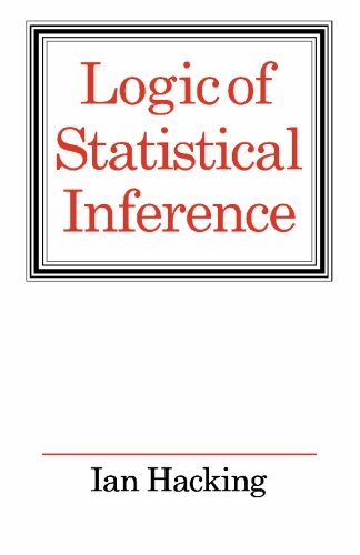 Logic of Statistical Inference  N/A 9780521290593 Front Cover