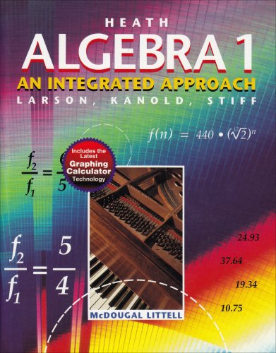 Algebra 1 : An Integrated Approach 1st (Student Manual, Study Guide, etc.) 9780669433593 Front Cover