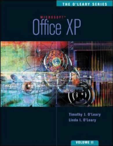 Office XP (O'Leary) N/A 9780071123594 Front Cover