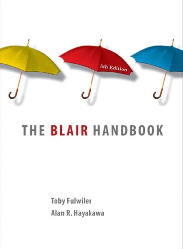Blair Handbook  5th 2009 9780205735594 Front Cover