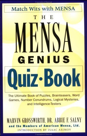 Mensa Genius Quiz Book   1981 9780201059595 Front Cover
