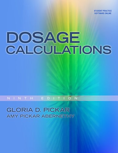 Dosage Calculations  9th 2013 (Revised) 9781111319595 Front Cover