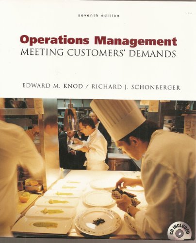 Operations Management  7th 2001 9780072320596 Front Cover