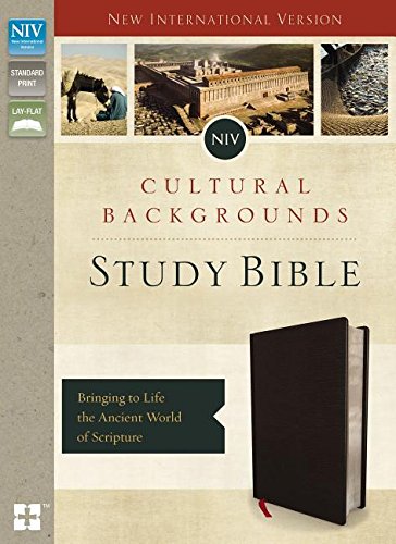 NIV, Cultural Backgrounds Study Bible Bringing to Life the Ancient World of Scripture [Black] N/A 9780310431596 Front Cover