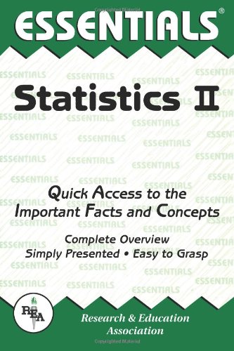 Statistics II Essentials   2001 (Revised) 9780878916597 Front Cover
