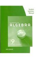 Student Solutions Manual for Mckeague's Intermediate Algebra, 9th  9th 2012 (Revised) 9781111571597 Front Cover