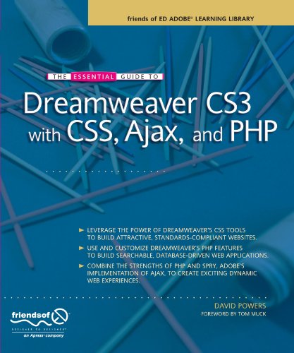 Essential Guide to Dreamweaver CS3 with CSS, Ajax, and PHP  N/A 9781590598597 Front Cover