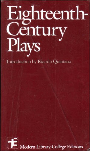 Eighteenth-Century Plays  1988 9780075536598 Front Cover