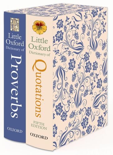 Little Oxford Gift Box Little Oxford Dictionary of Quotations; Little Oxford Dictionary of Proverbs 2nd 2013 9780199683598 Front Cover
