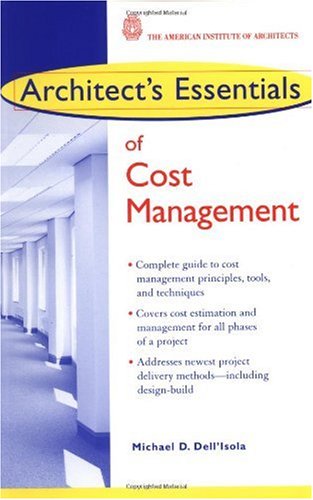 Architect's Essentials of Cost Management   2002 9780471443599 Front Cover