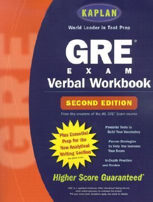 Kaplan GRE Verbal  2nd 2002 (Workbook) 9780743230599 Front Cover
