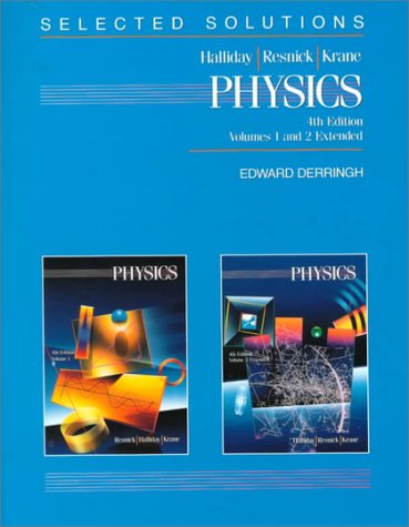 Physics, Solutions Manual  4th 1992 (Student Manual, Study Guide, etc.) 9780471518600 Front Cover