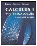 Calculus 1 with Precalculus A One-Year Course  2002 (Student Manual, Study Guide, etc.) 9780618087600 Front Cover