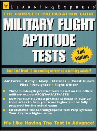 Military Flight Aptitude Tests 2nd 2003 9781576854600 Front Cover