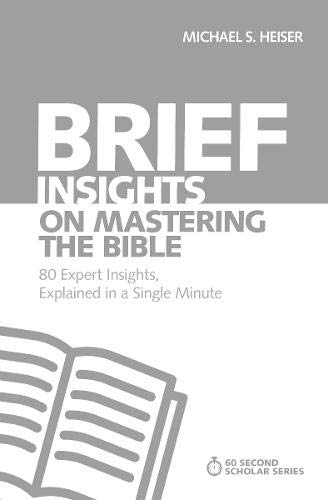 Brief Insights on Mastering the Bible 80 Expert Insights Explained in a Single Minute  2018 9780310566601 Front Cover