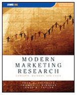 Modern Marketing Research Concepts, Methods, and Cases  2008 9781426625602 Front Cover