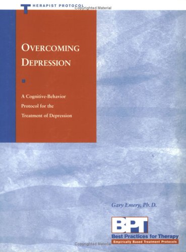 Overcoming Depression Therapist Protocol  2000 9781572241602 Front Cover