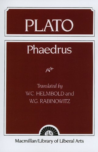 Plato Phaedrus  1956 9780023529603 Front Cover