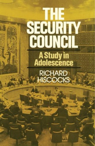 Security Council A Study in Adolescence  1974 9780029147603 Front Cover