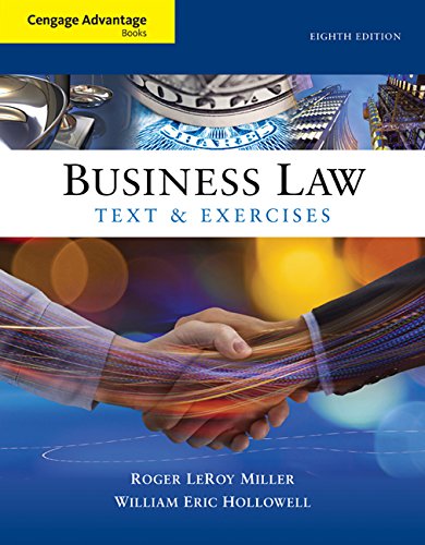 Business Law: Text and Exercises  2016 9781305509603 Front Cover