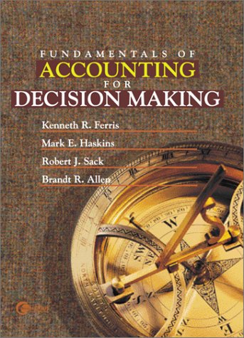 Fundamentals of Accounting for Decision Making 1st 1999 9780072358605 Front Cover