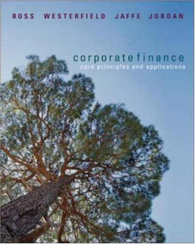 Corporate Finance Core Priciples and Applications + S&amp;P Card  2007 9780073223605 Front Cover