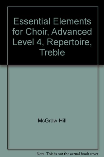 Essential Elements for Choir Treble TE  2002 9780078260605 Front Cover