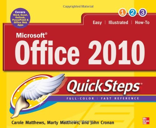 Microsoft Office 2010 QuickSteps   2010 9780071741606 Front Cover
