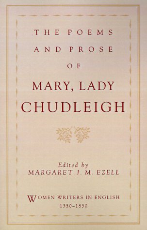 Poems and Prose of Mary, Lady Chudleigh   1993 9780195083606 Front Cover
