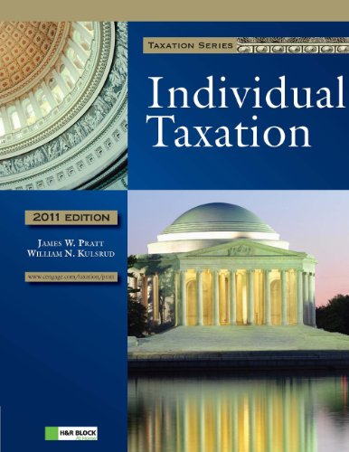 2011 Individual Taxation (with H&amp;R Block at Home Tax Preparation Software)  5th 2011 9781111221607 Front Cover