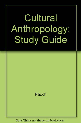 CULTURAL ANTHROPOLOGY-STD.GDE. 4th 1998 9781559348607 Front Cover