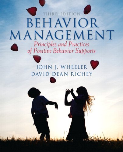 Behavior Management  3rd 2014 9780133386608 Front Cover
