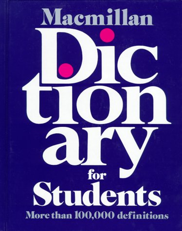 Macmillan Dictionary for Students  1984 9780027615609 Front Cover