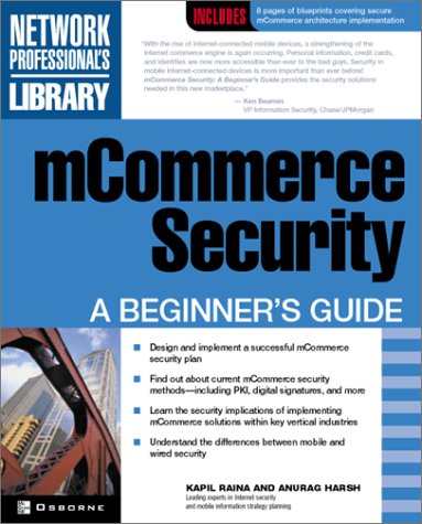 MCommerce Security A Beginner's Guide  2002 9780072194609 Front Cover