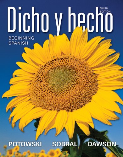 Dicho y Hecho Beginning Spanish 9th 2012 9780470880609 Front Cover