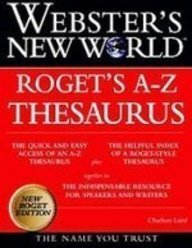 Webster's New World Roget's A-z Thesaurus  1999 (PrintBraille) 9781439554609 Front Cover