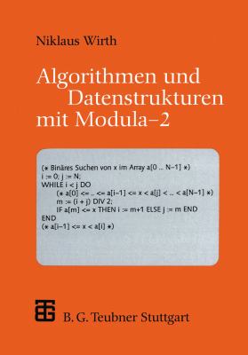 Algorithmen Und Datenstrukturen Mit Modula 2:   1996 9783519122609 Front Cover