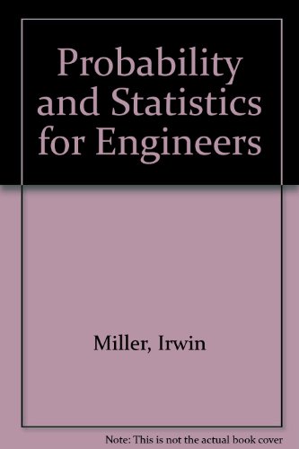 Probability and Statistics for Engineers 4th 9780137127610 Front Cover